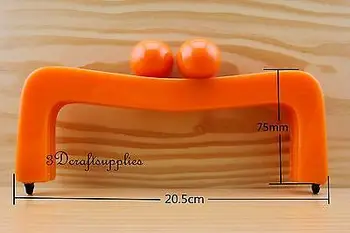 Rėmai klijais krepšys, piniginė kadrų užsegimas dervos 8 colių x 3 colių orange M114