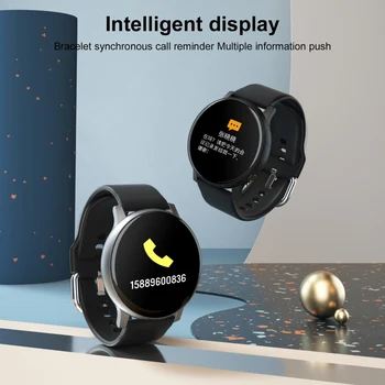 S2 Vandeniui LCD Ekranas Širdies ritmo Monitorius Fitness Tracker Smart Apyrankė