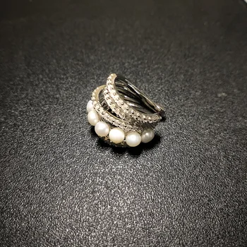 S925 sterlingas sidabro kūrybos gamtos tikras perlas apyrankės karoliai, auskarai ausies segtukas šviesos prabangos prekės ženklo moterys papuošalais