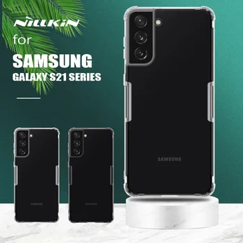 Samsung Galaxy S21 Ultra Atveju Nillkin TPU Telefono dėklas Minkštas Aišku, Silikono Slim Apsaugos Atveju 