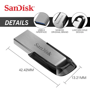 Sandisk pendrive USB 3.0 Flash Drive, CZ73 Ultra Nuojauta 32GB PEN DRIVE 64GB 16GB 128GB 256G usb flash drive, memory stick