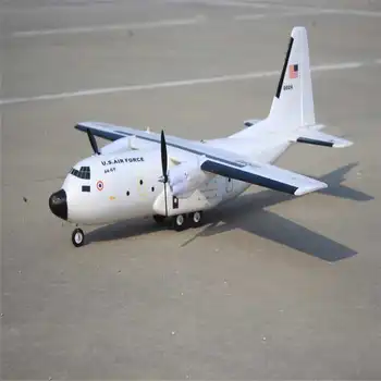 Sandėlyje C-160 Cargotrans Twin Hercules 1120mm Sparnų EPĄ Warbird Transporto RC Lėktuvo PNP Modelis mergaitėms Dovanų