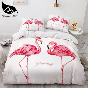 Sapnas NR Flamingo Patalynės, patalynės Mergina Antklode Padengti Medvilnės Polyster Lova Padengti Nustatyti Lova Medžiaga Karalienė Jaukus Gyvūnų Vieną du kartus