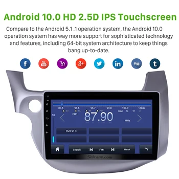 Seicane DSP QLED 2Din Android 10.0 GPS Automobilio Radijo 