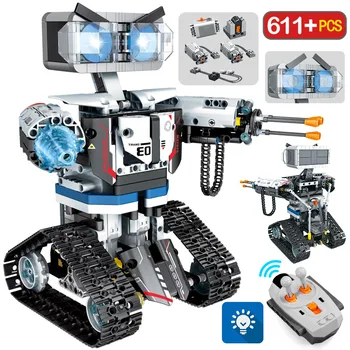 SEMBO Miestas Kūrėjas RC Robotas Blokai Nuotolinio Valdymo Pažangios įrangos pardavimas, biuro įrangos Robotas Automobilių Ginklas Plytos, Žaislai Berniukams, Vaikų