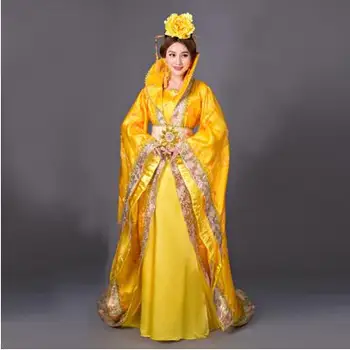 Senovės Kinijoje Tango Daina kostiumas Hanfu imperial concubine Karalienė dress Daming princesė etapo rezultatus foto studija Apranga Mėlynos