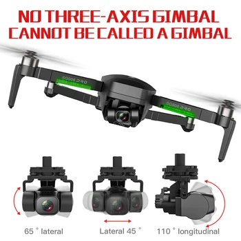 SG906 Pro 2 Drone 3-ašis gimbal su GPS 4K 5G WIFI, Dual camera profesinės ESC 50X Zoom Brushless Quadcopter ŽVĖRIS RC Dron