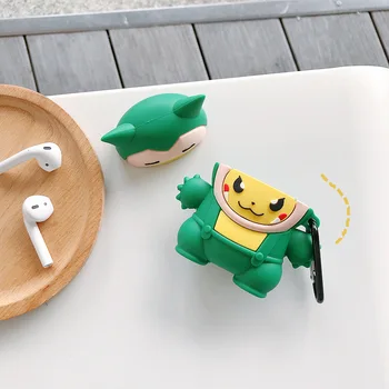 Silikoninis, Apple airpods 2 ausinių Atvejais mielas Anime 