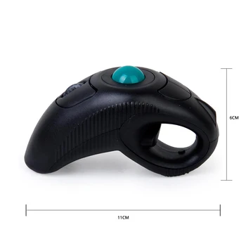 Skaitmeninis 2.4 GHz Wireless Trackball Pele Ergonomiškas Dizainas, Naudojant Pirštu Kelio Kamuolys Pele Nešiojamą Optinės Pelės, skirta 