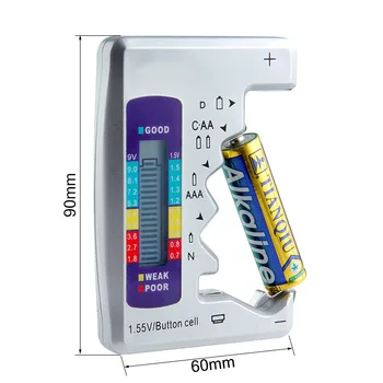 Skaitmeninis Akumuliatoriaus Testeris Tikrintuvas Baterijos Talpa Testeriai C/D/9V/AA/AAA/1,5 V Ličio Baterija Maitinimo Matavimo Priemonės