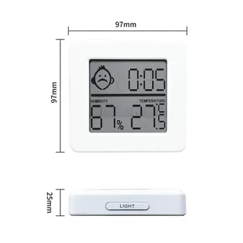 Skaitmeninis Laikrodis-Žadintuvas Oras Stotis Belaidžių Jutiklių Termometras su Drėgmėmačiu Žiūrėti LCD Laiko Darbalaukio Stalo Laikrodžiai