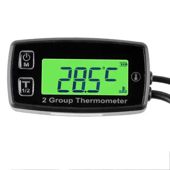 Skaitmeninės 2 TEMP MATUOKLIS Termometras Temperatūros Jutiklio matavimo Purvo Duobę Dviratį Variklio Automobilių temperatūros matuoklis alyvos LR-TM004