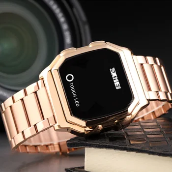 SKMEI Touch LED Skaitmeniniai Laikrodžiai Mens Data Laikas Kūrybos Vyrų Laikrodžiai Mados Vandeniui Touch Žiūrėti reloj hombre 1650