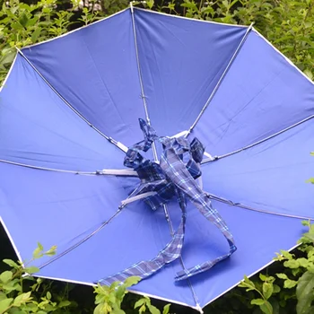 Skėtis Skrybėlę Rainproof Vėjo Veidrodėliai, Reguliuojama UV Apsauga Laisvą Ranką Saulės, Lietaus Bžūp Žvejybos Apdangalai, Unisex