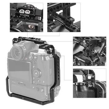 SmallRig S1 Kamera Narve Panasonic S1 / S1R su NT-BGS1 Baterijos Rankena Integruota Šalto Batų Stovai & Nato Geležinkelių 2410