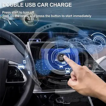 Smart Klavišą Keyless Go Automobilių Signalizacijos Sistemos Nuotolinio Variklio Užvedimo Mygtukas Pradėti Žiūrėti Kontrolę, Automobilių Signalizacijos Dovana High-end Žiūrėti Kontrolės