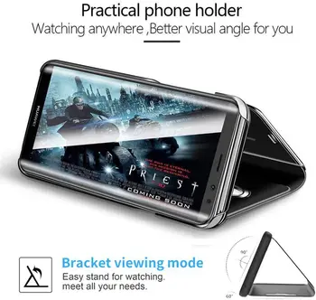 Smart Veidrodis Apversti Telefoną Atveju Huawei Honor 20 Pro Lite Nova 5i 4 3 3i 8X Max P Smart Z 8A Y6 Y7 Y9 Premjero V20 Pastaba 10 Lite