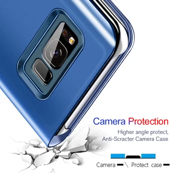 Smart Veidrodis, Flip Case For Huawei P40 30 P30Pro P20 P9 P10 Lite P10Plus Mate30 20 10 Garbę 20 10 Nova 765 telefono dangtelį