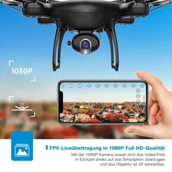 SNAPTAIN SPF50MQ 1080P/2K Drone su Kamera 1080P/2K HD Vaizdo Kamera Drone Balso Gestų Kontrolės Plataus Kampo Rc Drone