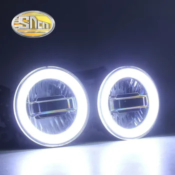 SNCN 3-IN-1 Funkcijos Auto LED Angel Eyes Šviesos važiavimui Dieną Automobilių Projektorius, Priešrūkinis Žibintas, Skirtas Nissan Patrol 2005 - 2017 2018 2019