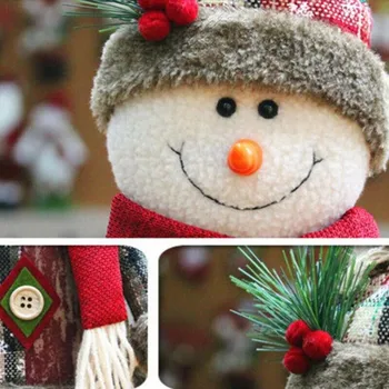 Sniego Briedžių Santa Nuolatinis Lėlės Kalėdų Ornamentu Kalėdos Namų Puošybai Mielas Pliušinis Minkštas Baby Kūdikių Įdaryti Gyvūnams, Žaislai