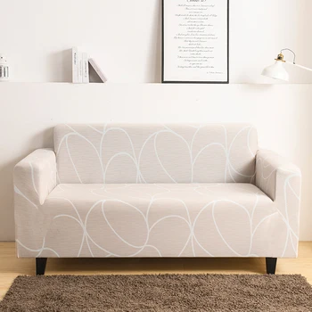 Sofa Apima Kambarį Geometrinis Ruožas Šiuolaikinės Sofos Padengti Skirtingos Formos Sofa Loveseat Kėdė L-Stiliaus Sofa Slipcover