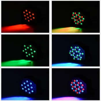 SOLLED 4 Supakuoti 36 LED Par Šviesos RGB Spalvinga 7 Apšvietimo Režimai Scenos Šviesos Lankstaus Nuotolinio Valdymo DMX Valdymo Diskoteka Žiburiai JAV