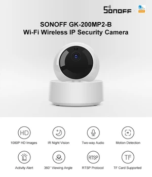 SONOFF GK-200MP2-B 1080P Belaidės Kameros Wifi Bevielio Tinklo Priežiūra, Šeimos Saugumo Kameros Kūdikio stebėjimo Namų