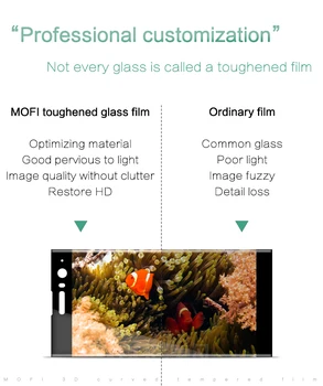 Sony Xperia XA2 Grūdintas Stiklas MOFI 3D Išlenkti Už Xperia XA2 Dual Screen Protector, Visišką Apsauginės Plėvelės LCD Guard