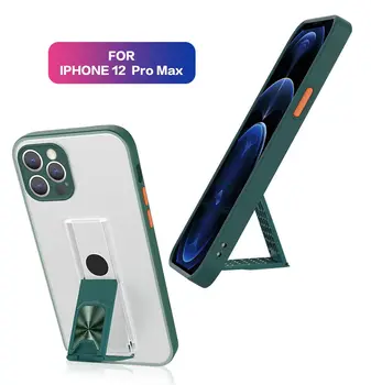 Spalvinga Nematomas Automobilio Laikiklis Telefono dėklas Skirtas IPhone 12 Mini Pro 11 Max Xr X Xs 7 8 Plius Saldainiai TPU atsparus smūgiams Skaidrus