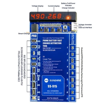 SS-915 Universal Baterija Aktyvavimo Valdybos Greitai Įkrauti PCB Įrankis, su USB Kabeliu, skirta 