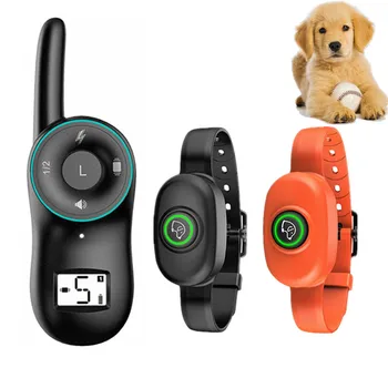 Stabdžių Žievės Šunų Antkaklis atsparus Vandeniui Šuo Elektrinis Antkaklis USB Įkraunamas Nuotolinio Šunų Žievė Kontrolės Antkaklis, Šuo Treneris 40% nuolaida