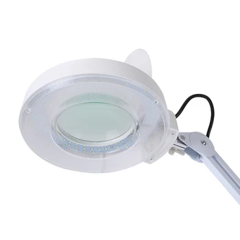 Stendas Kosmetikos Makiažas 5xMagnifying Apšviesta Didinamojo stiklo Šviesos Grindų LED Lempa 220-240V Balta Makiažas Lempos