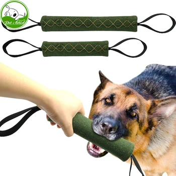 Stiprus Šuo, Džiuto Bite Schutzhund Vilkikas Interaktyvus Žaislas 2 Rankenos Mokymo Kramtomoji Įrankis