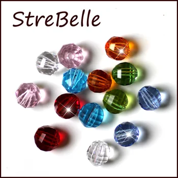 StreBelle apvalūs karoliukai aspektas kristalų, stiklo papuošalai, aksesuarai 