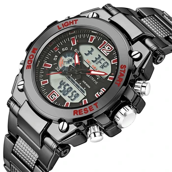 Stryve Prekės S8014/S8018 Karinės Laikrodis 12/24 Valandų Chrono Laikrodis atsparus Vandeniui Skaitmeninės Kvarco Sports Mens Watches montre homme