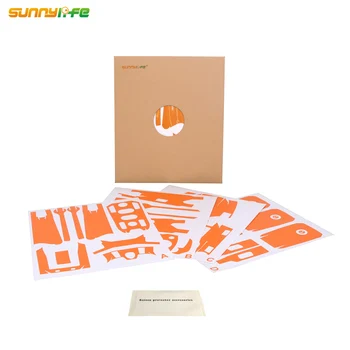 Sunnylife PVC Anglies Grūdų Lipdukai ant Odos DJI MAVIC 2 PRO & ZOOM Drone Lipdukas, Baterija, Nuotolinio Rankos Wrap