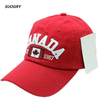 SUOGRY 2018 Medvilnės Gorras Kanada Beisbolo kepuraitę Vėliava, Kanada Skrybėlę Reguliuojamas Snapback Vyrai Beisbolo Kepurės Prekės Snapback Skrybėlę