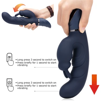 Super Galingas Triušis G Spot Vibratorius, skirtas Moterims, 9 Greičiai Klitorio Stimuliacija Dildo Penis Vibratorius, Sekso Žaislai, Poroms Suaugusieji