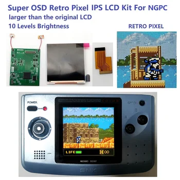 Super OSD Versija, Didelis Ekranas, LCD NGPC Backlight LCD NEOGEO Kišenėje Spalva Žaidimų Konsolės