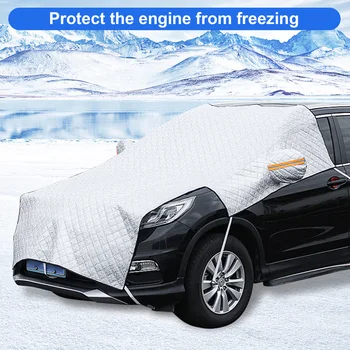 Sustorėti Žiemos Sniego Skydas Automobilio priekinį Stiklą Sniego danga Anti Šaltis Ledo Dulkių Automobilio Priekinio stiklo Kilimėlis Automobilio SUV visureigis Dropship