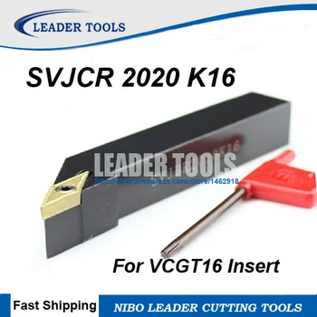 SVJCR 2020 K16 SVJCR 2020 K11 CNC tekinimo įrankio laikiklis,Išorės tekinimo įrankiai, Staklės, pjovimo įrankių,Įrankių laikiklis VCGT1604 Įterpti