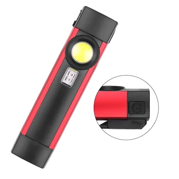 T20 LED Žibintuvėlis COB+XPE Darbinis Šviesos Nešiojamų Darbo Trch UV Žibintuvėlis 4 Režimai su Magnetu Build-In Baterijos Lanterna