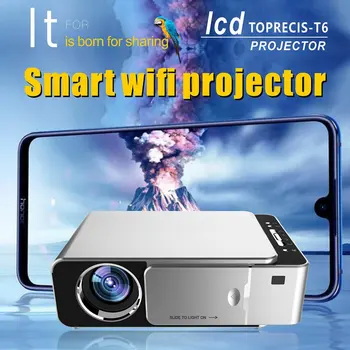T6 Full Hd Led Projektorius 4K 3500 Lumens, Hdmi 1080P Usb Portable Kino Beamer Laidinio Pats Ekranas, Wifi Projektorius