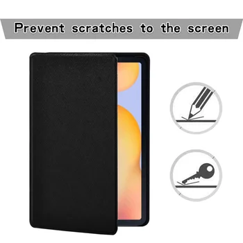 Tablet Case for Samsung Galaxy Tab S6 Lite P615/P610 10.4 Colių Plonas PU Odos Stovėti Padengti Atveju+ Nemokamas Stylus