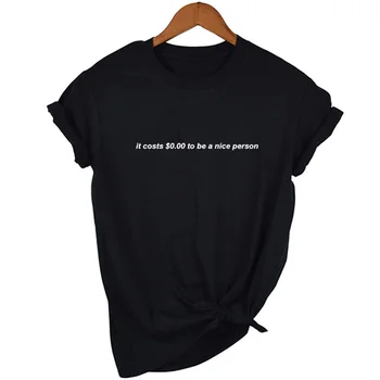 Tai Kainuoja 0.00 Būti Graži Asmuo Estetinės Marškinėliai Drabužių Tumblr Meno Grunge T Shirts Hipsters Mielas Spausdinti Moterų Viršūnių Streetwear