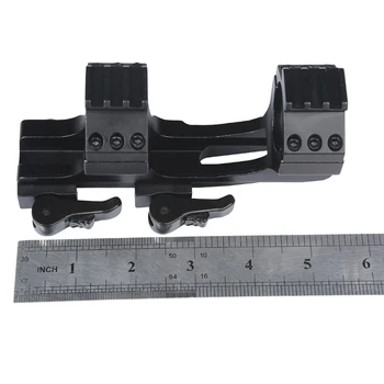 Taikymo sritis Mount 25.4 mm 1inch / 30mm Žiedas Flat Top Console Weaver į Priekį Pasiekti Sunkiųjų 20mm Picatinny Rail QD Auto Lock