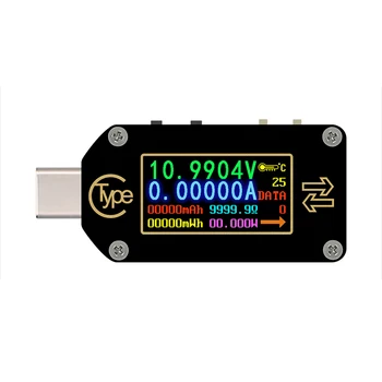 TC66/TC66C Tipas-C PD sukelti USB-C Voltmeter ammeter įtampa 2 būdas srovės matuoklis multimetras PD kroviklis USB Testeris