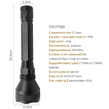Teleskopinis XHP 50 LED Žibintuvėlis Hard Light Nešiojamų 3 Rūšių Žibinto Lempa, Super Šviesus Tyrinėti Kempingas Vilkstinė Žibintuvėlis Šviesos