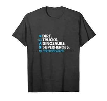 Tendencijos Purvo Sunkvežimių Dinozaurai Super Berniukas, Mama Unisex Marškinėliai T-Shirt